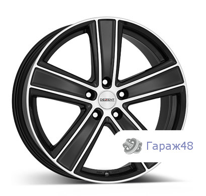 Dezent TH R19 / 8.5J PCD 5x120 ET 40 ЦО 72.6 Литые Черный с полированной лицевой поверхностью