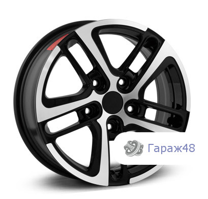 LegeArtis Concept-SNG501 R16 / 6.5J PCD 5x112 ET 39 ЦО 66.6 Литые Черный с полированной лицевой поверхностью