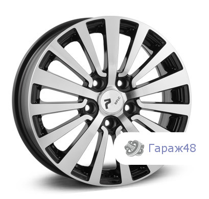 Replica HY88 R16 / 6J PCD 5x114.3 ET 43 ЦО 67.1 Литые Черный с полированной лицевой поверхностью