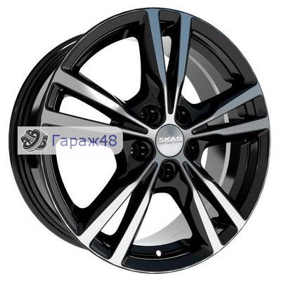 Skad Melburn R17 / 7J PCD 5x114.3 ET 45 ЦО 66.1 Литые Черный глянцевый с полированной лицевой поверхностью