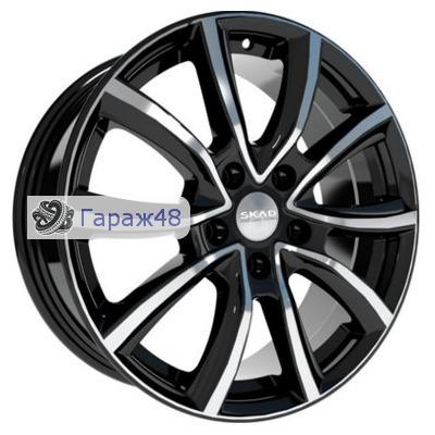 Skad Ontario R17 / 7J PCD 5x112 ET 45 ЦО 66.6 Литые Черный глянцевый с полированной лицевой поверхностью